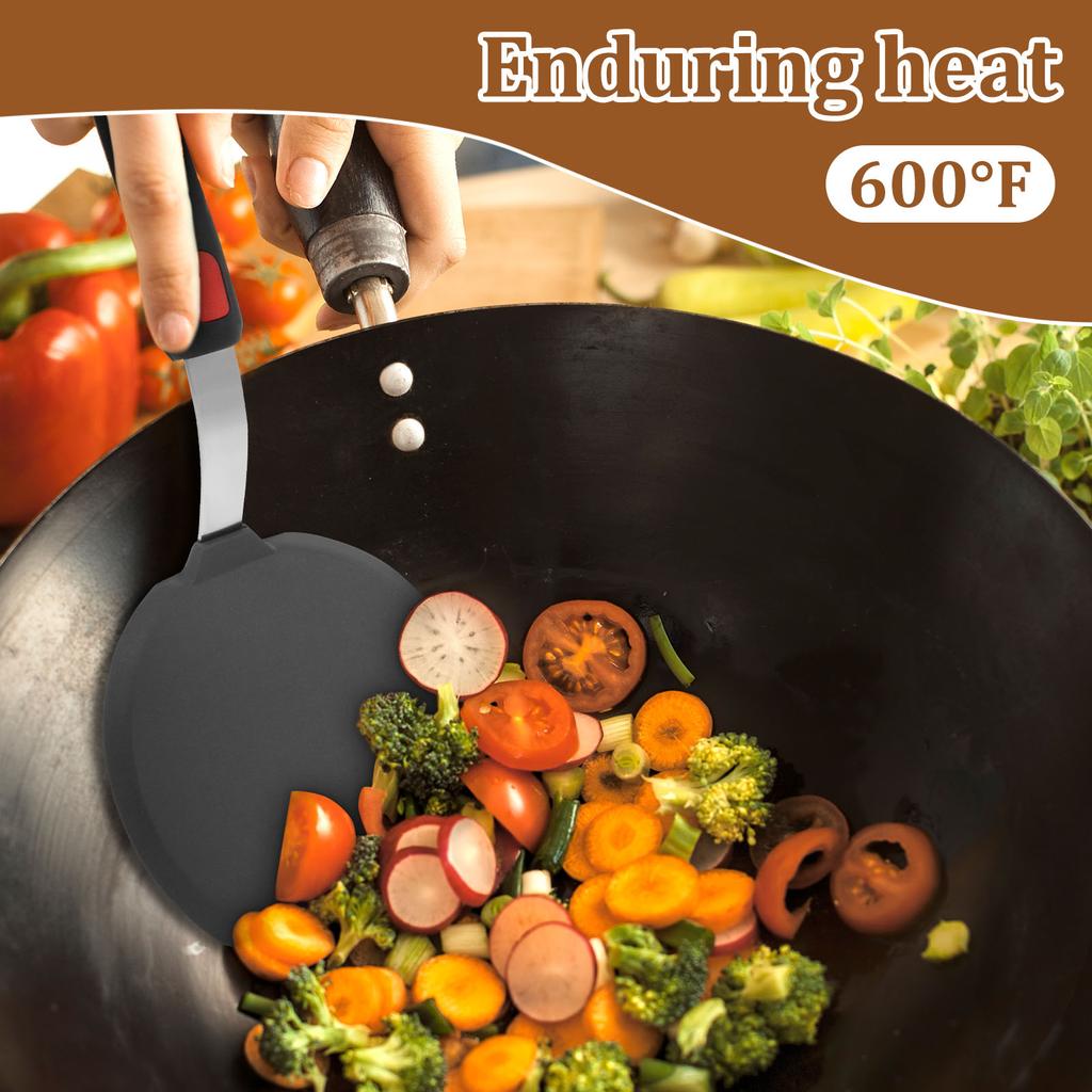 3Pcs Silicone Spatula for Non Stick Pots High-temperature Resistant Household Stir Fry Spatula Utensils Kitchen Cooking Tools