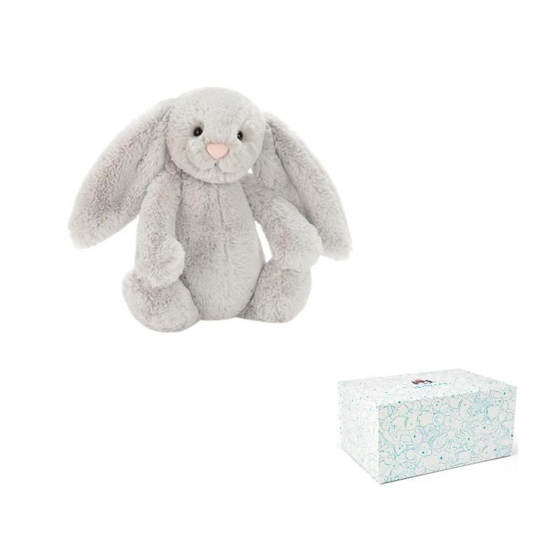 Jellycat Bonnie Rabbit Relief Silver Doll Plush Figure 13cm/18cm/51cm/67cm/108cm Height