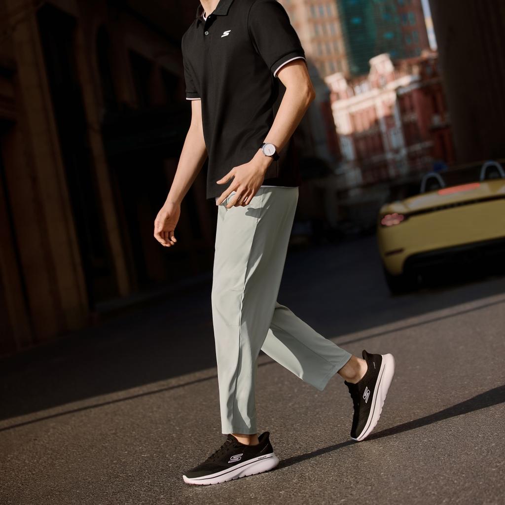 Skechers Pantalones Deportivos de Punto Transpirables de Secado Rápido de Color Sólido SS26 para Hombre P226M047-04H0