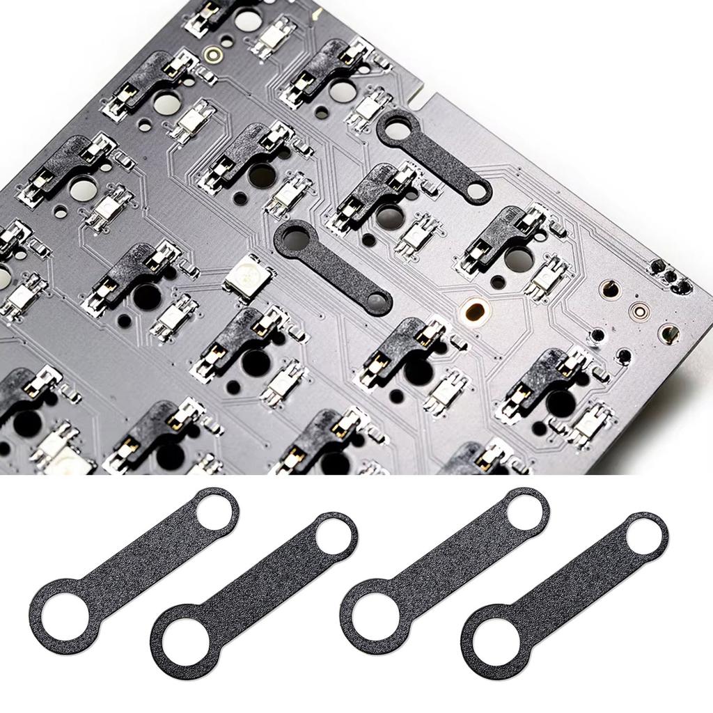 PCB Stabilizer Shim Pad Stickers PC Film Booster Pad Only for 1.2mm PCB Screw in Stabilizer Heightened Gasket