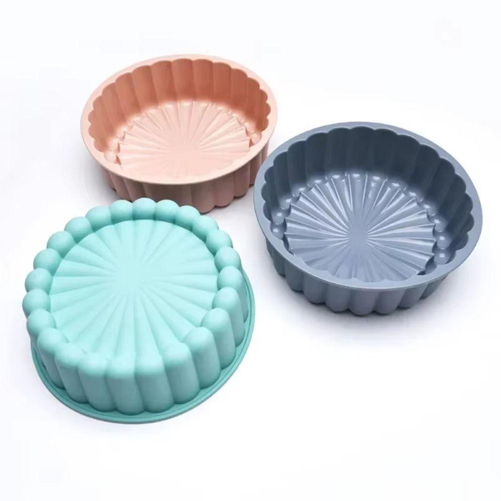 Heat Resistant Silicone Cake Mold Creative Cake Baking Mold Round Cake Mold Kitchen Bakeware