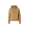 Burberry Women's Letter Graphic Cotton Blend Zip Hoodie Honey 80615551