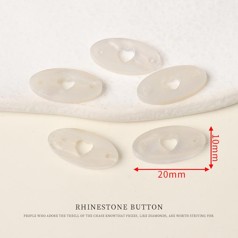 5pcs Resin Imitation Shell Love Oval Sign Sweater Cardigan Hat Clothing Decoration Tortoiseshell Button Buttons