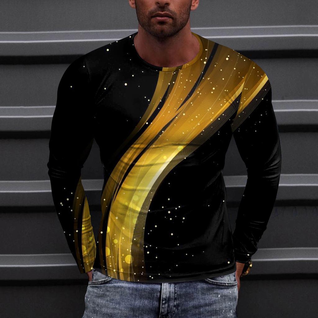 Tricou Bărbați O-Gât Îmbrăcăminte Îmbrăcăminte în aer liber mânecă lungă Imprimare Designer de modă Vintage