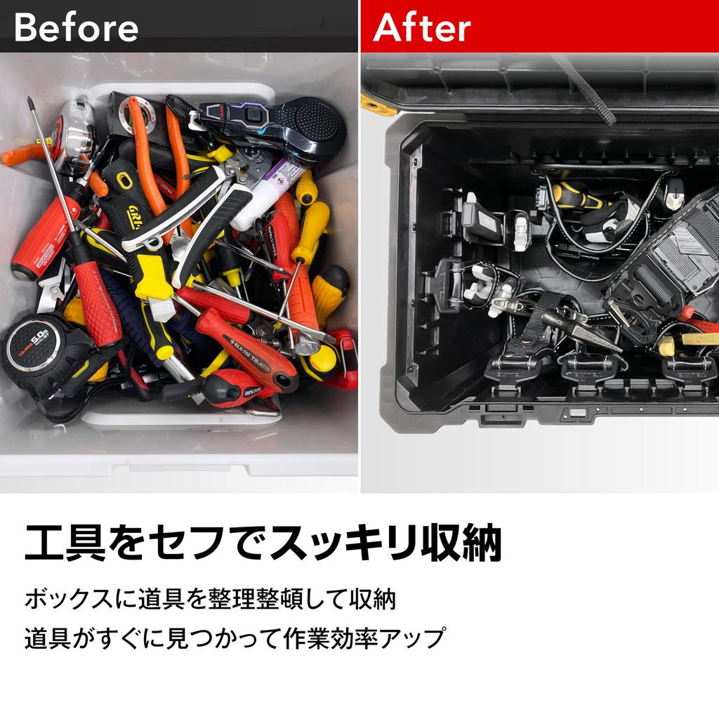 TAJIMA Sicherheitssystem Werkzeugkasten Sicherheit Großes Fassungsvermögen Spezifikation Tragfähigkeit 50 54 Sicherheitsgriff Funktionen innen und außen