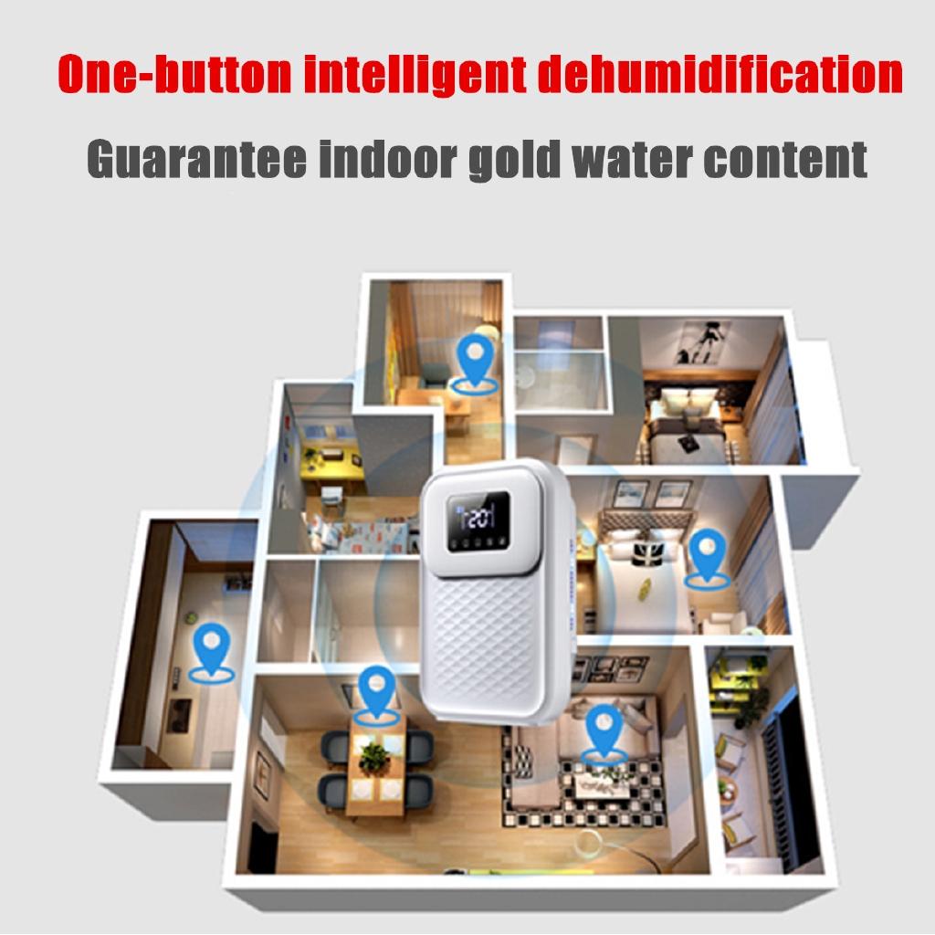 90W Mute Dehumidifier Moisture Absorber Indoor Dryer Air Basement LED Smart Touch Remote Control Timing External Water Pipe