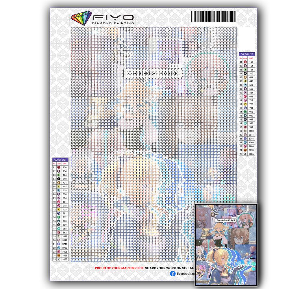 5D DIY Genshin Game Character Cross Stitch Rhinestones Diamond Drawing Embroidery Mosaic Home Decor