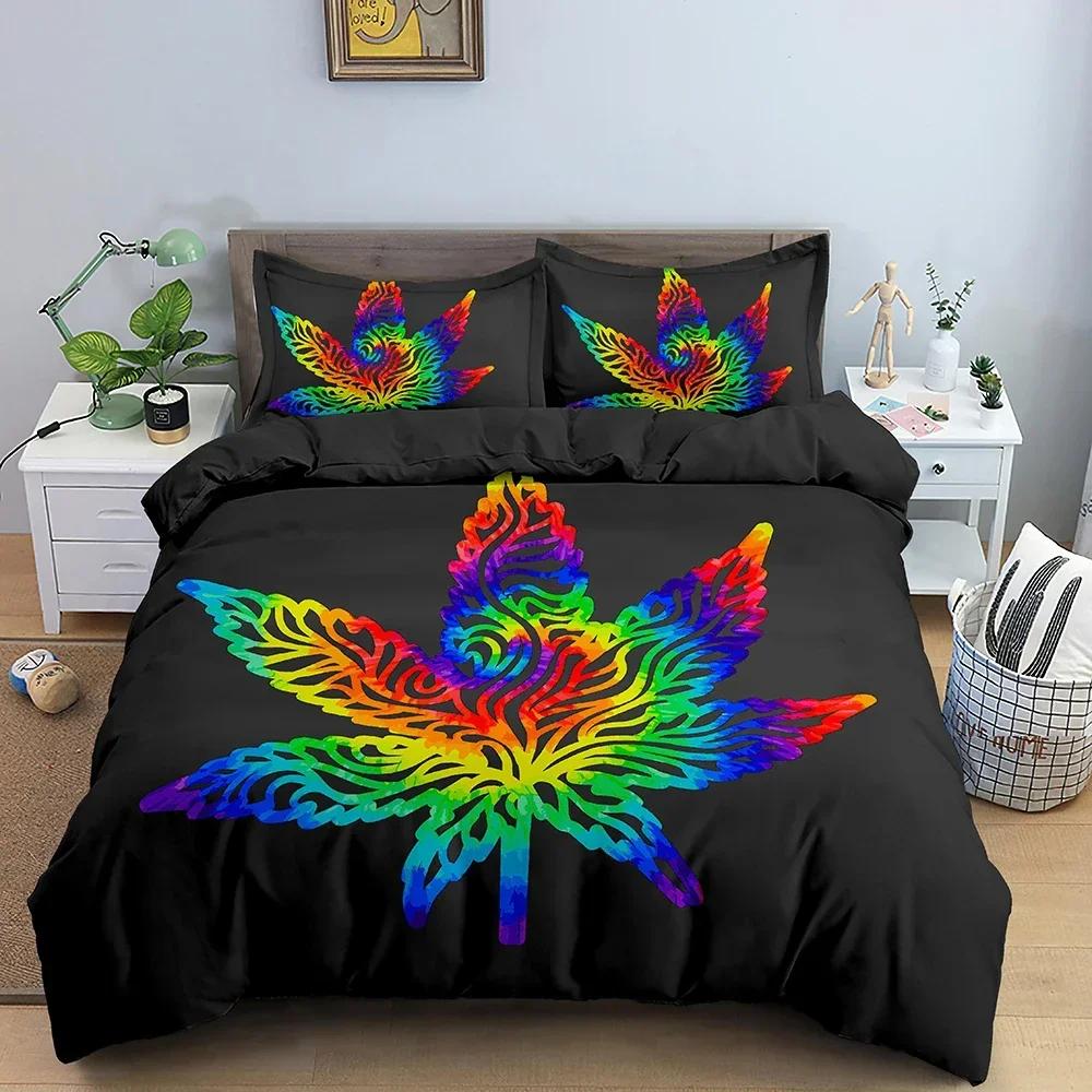 

Rainbow Color Abstract Pattern Comfortable Duvet Quilt Cover Pillowcase Bedding Set Children Bedroom Decoration Home Textile 70x133cm 2pcs