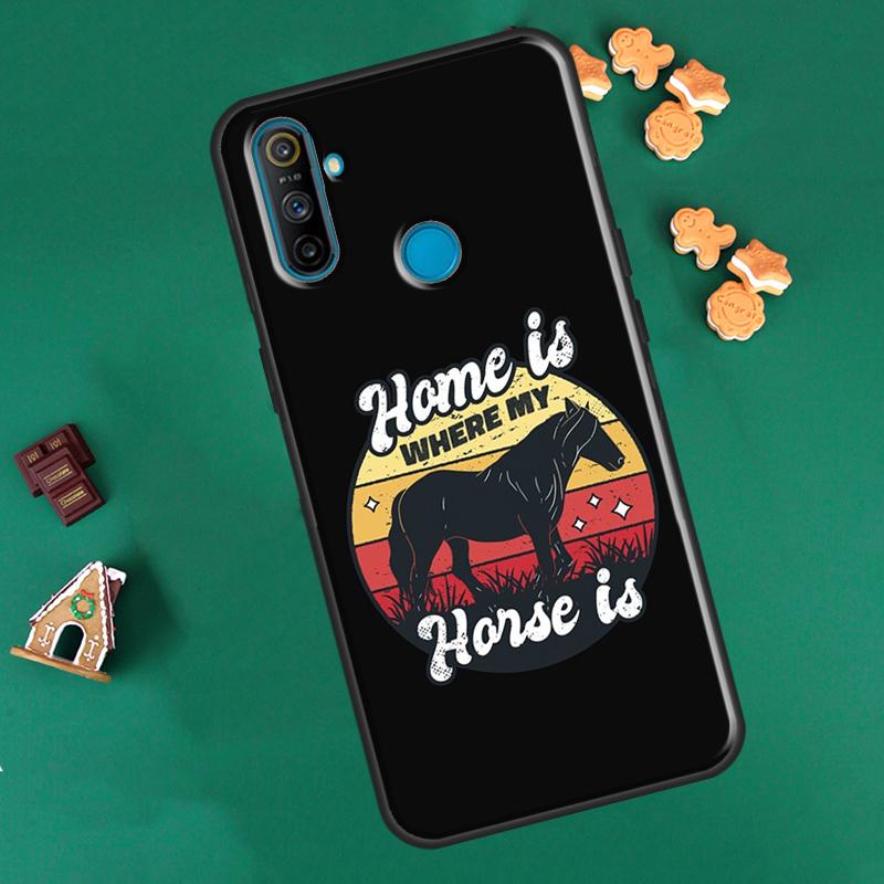 Casa è dove c'è il cavallo Per OPPO Realme 8 Pro 8i 9i GT Neo2 Master C21 Custodia Per OnePlus 10 9 Pro Nord2 8T 9R Coque