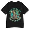 Camisetas Divertidas Salva El Planeta Mata A Todos Los Humanos Estampado Gráfico De Robot Camiseta Hombres Mujeres Camiseta De Manga Corta Camisetas De Algodón Oversize