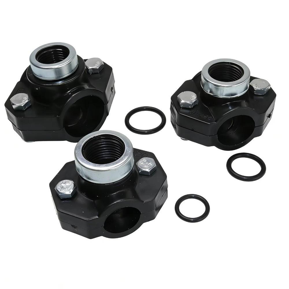 Female Thread Pipe Clamp Three Way Saddle Reducing Coupling New Repair Joint  Plumbing Accessories