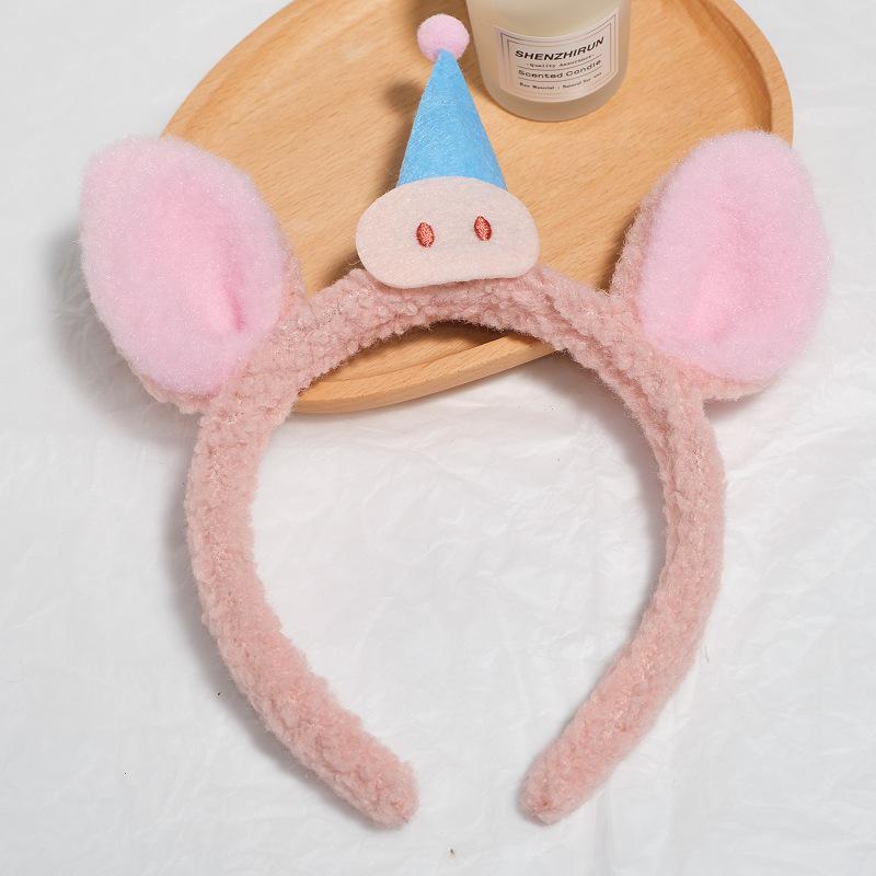 Adorable 2024 Cartoon Hair Tie & Plush Headband Set for Women - Cute Hair Accessories & Gift