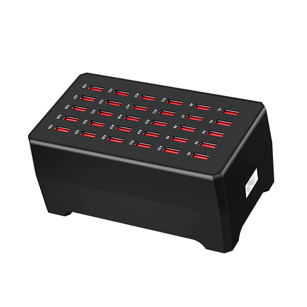 150W USB Charging Station USB Plug Charger 30 Port Desktop Charger Compatible with IOS & Android System And iPhone