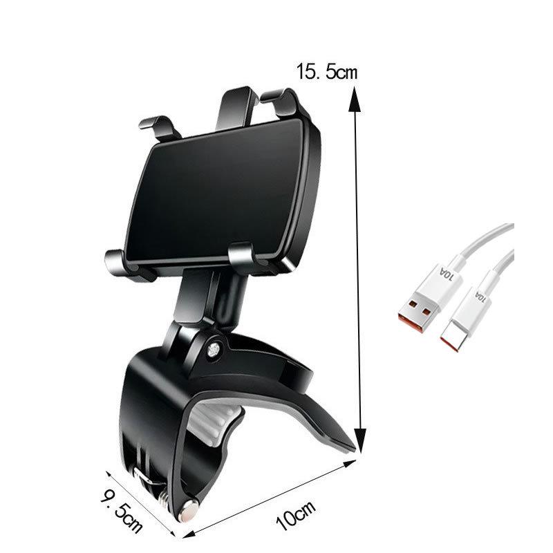 Universal Car Dashboard and Rearview Mirror Phone Holder