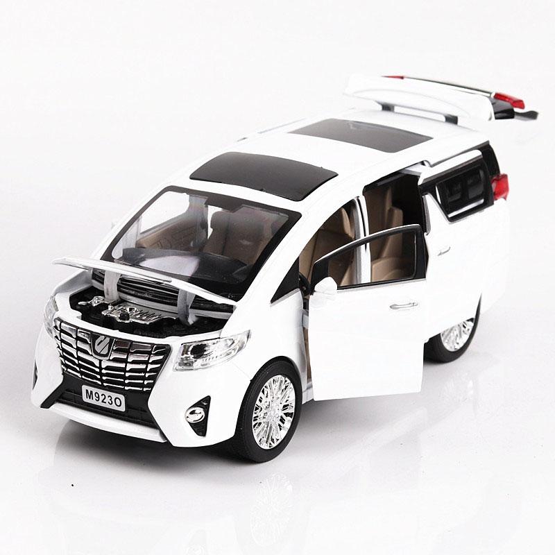 1/24 Toyota Alphard MPV Automodell Legierung Auto Druckguss Spielzeugautomodell Pull Back Kinderspielzeug Sammlerstücke Kostenloser Versand