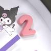 Tsujiseru Sanrio Icon Wand 30cm Durchgehend Zweite 2926253 Uhr, Schwarz, Durchmesser, Analog, Still, Zeiger, Kuromi,