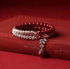 Red Bead Bracelet Symbolizes safety every year and is a Fashionable lady's exquisite The Elastic gift Bracelet for Women  Accessories