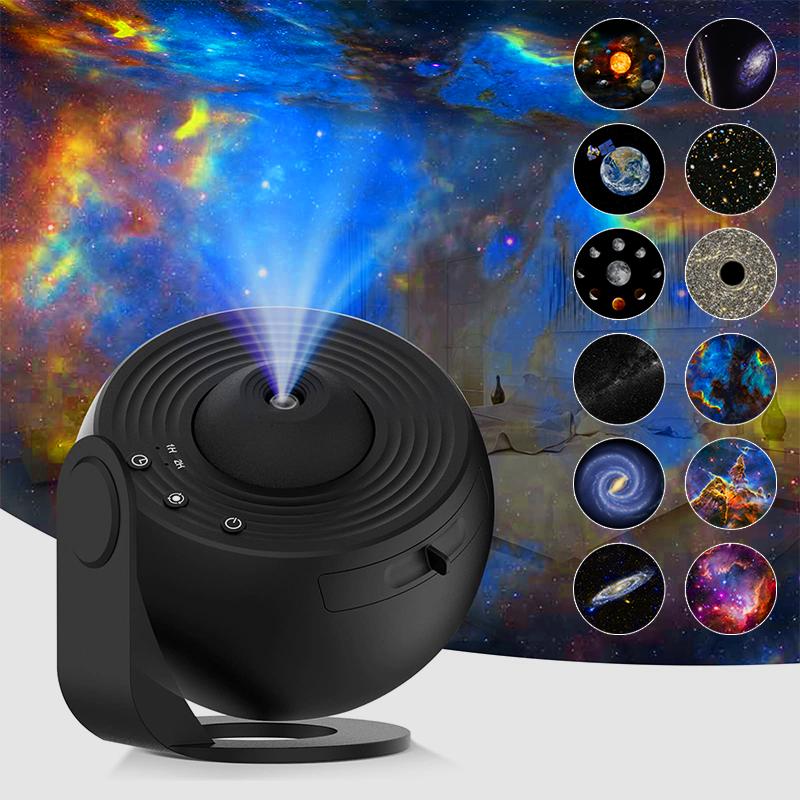 1Pc Night Light Galaxy Projector Starry Sky Projector 180° Rotate Planetarium Lamp for Kids Bedroom Valentines Day Gift Wedding Deco
