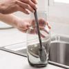 Heat-Resistant Bottle Cleaning Tool Long Handle Glass Cup Cleaner Silicone Bottle Brush  Home