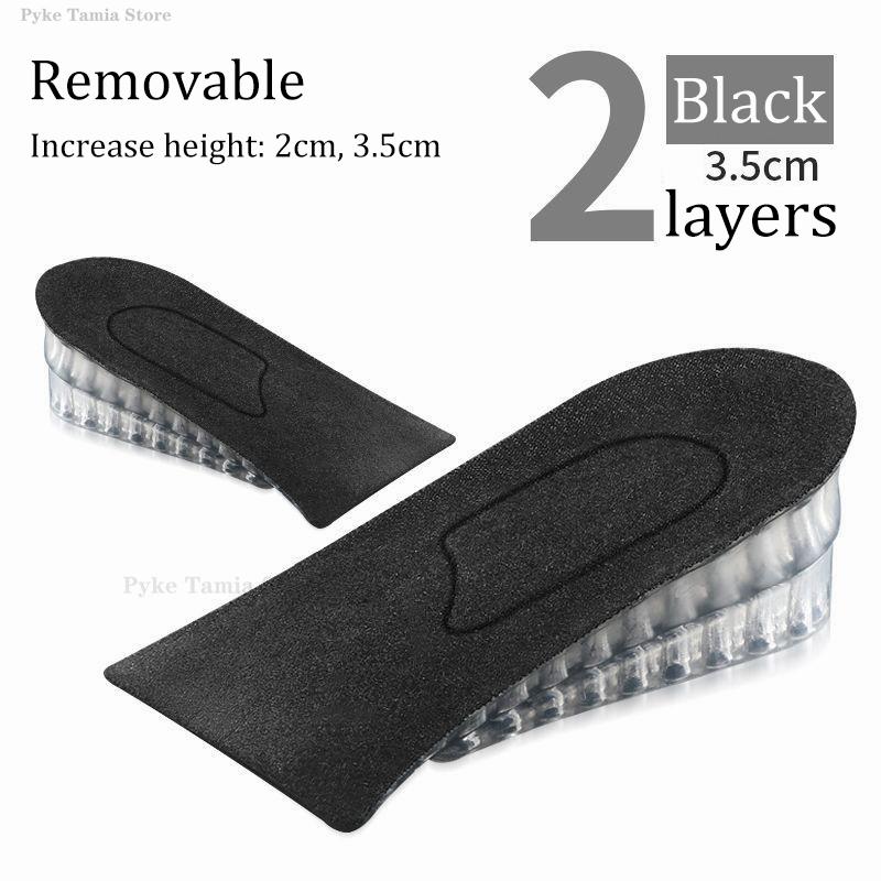 Removable Height Increase Insoles Soft Silicone Shoes Flat Feet Arch Support Orthopedic Insoles Men Women Sneakers Heel Lift