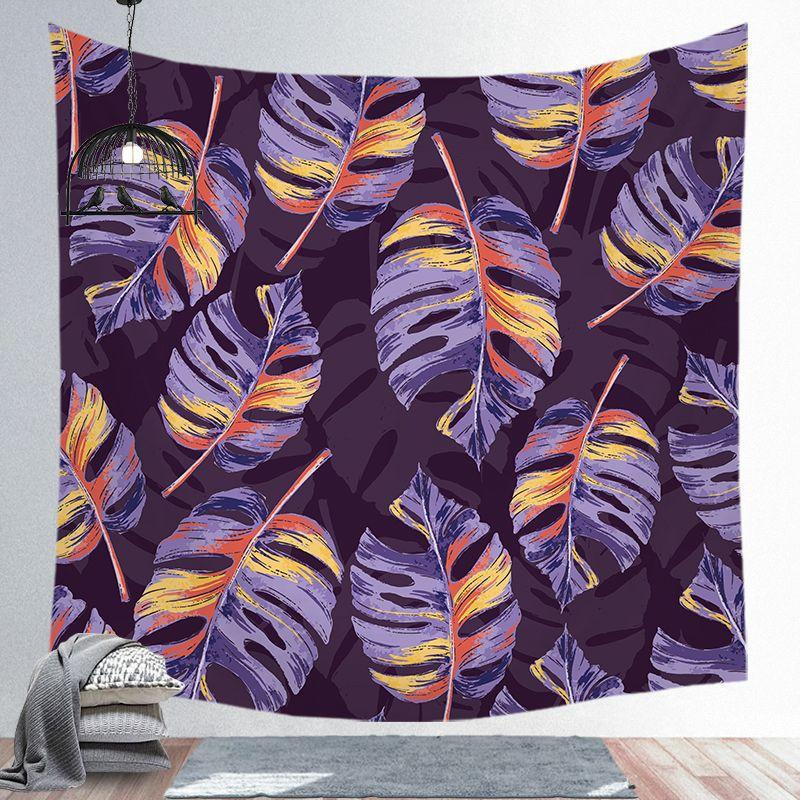 Modern Nordic Polyester Tapestry Tropical Plants Wall Hanging Decor Hot Bohemian Tapestry For Bedroom Dorm Living Room Wall Art