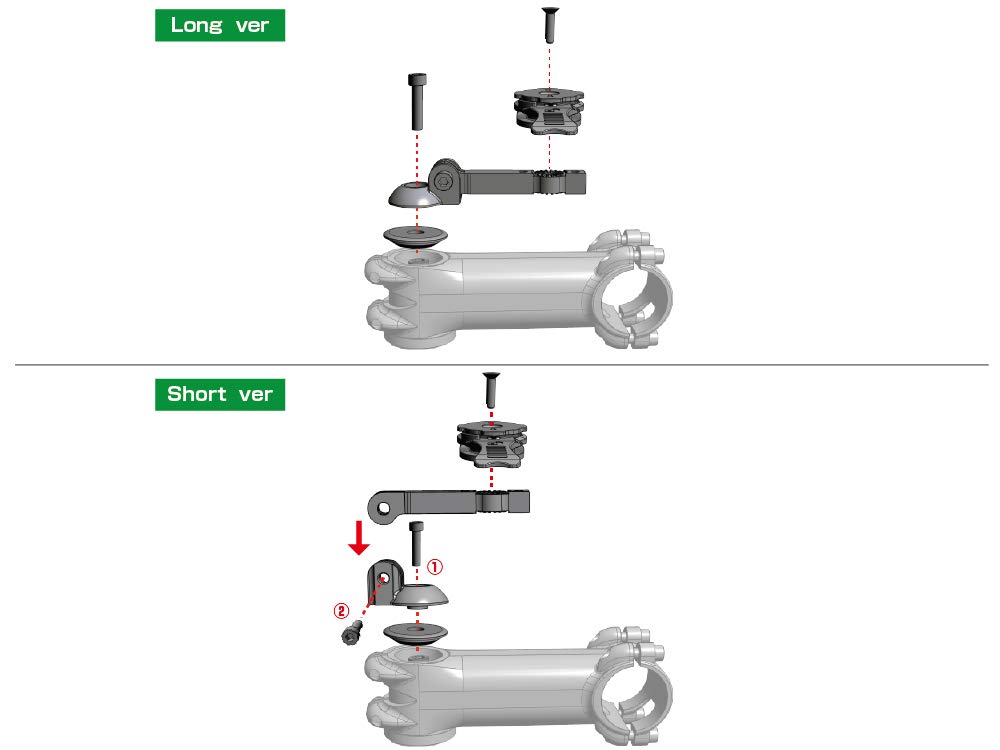 [REC MOUNT+ REC MOUNT Plus] Oberkappenhalter Typ B [R+TOPCAP2] [Nur Halterung, separate Spezialverpackung erforderlich]