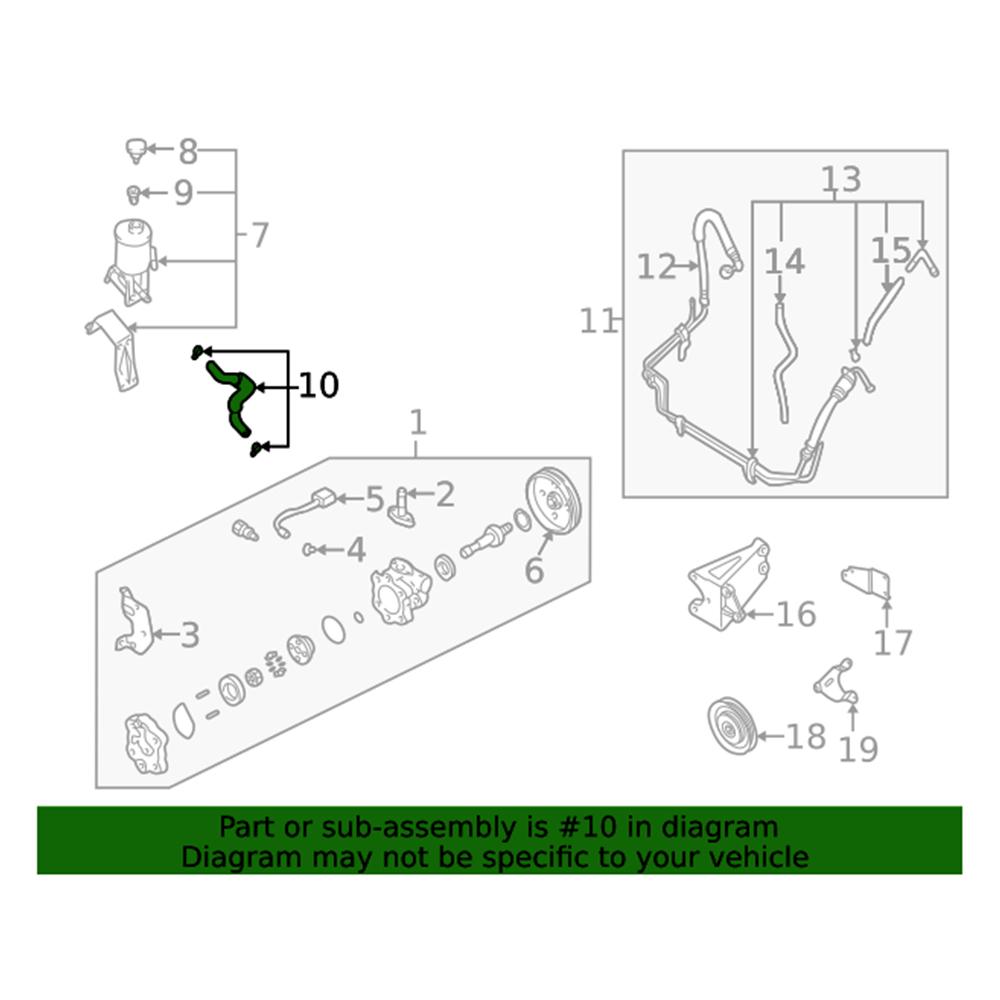 Для Nissan Frontier Xterra 2.4 Всасывающий шланг гидроусилителя руля 49717-7B400