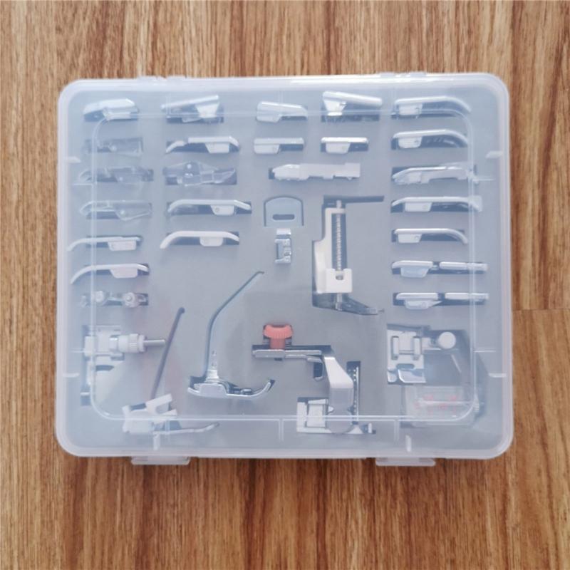 32pcs Comprehensive Sewing Presser Foot Set for Home Machines Sewing Tool Collection Embroidery and Quilting Accessories