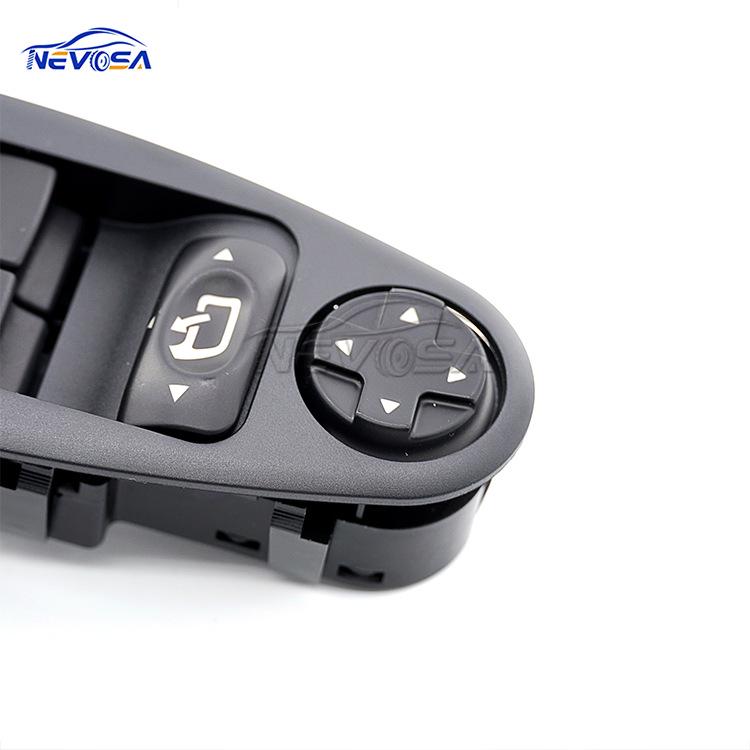 The 6554.ZJ Is Compatible with Electric Window Control Switches for Fiat, Citroen, and Peugeot.