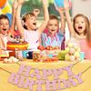 Whaline Light Pink Glitter Happy Birthday Banner Hot Girl Party Decoration Summer Hanging Garland for Pink Birthday Baby Shower Party Backdrop