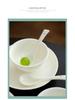 Dehua White Porcelain Ceramics: 12ml Small Soup & Teaspoon for Household & Restaurant Use
