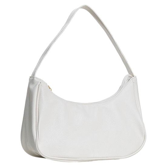 Women Shoulder Bag with Zipper Closure Solid Color Tote Handbag Large Capacity Clutch Bag Fashion Accessories