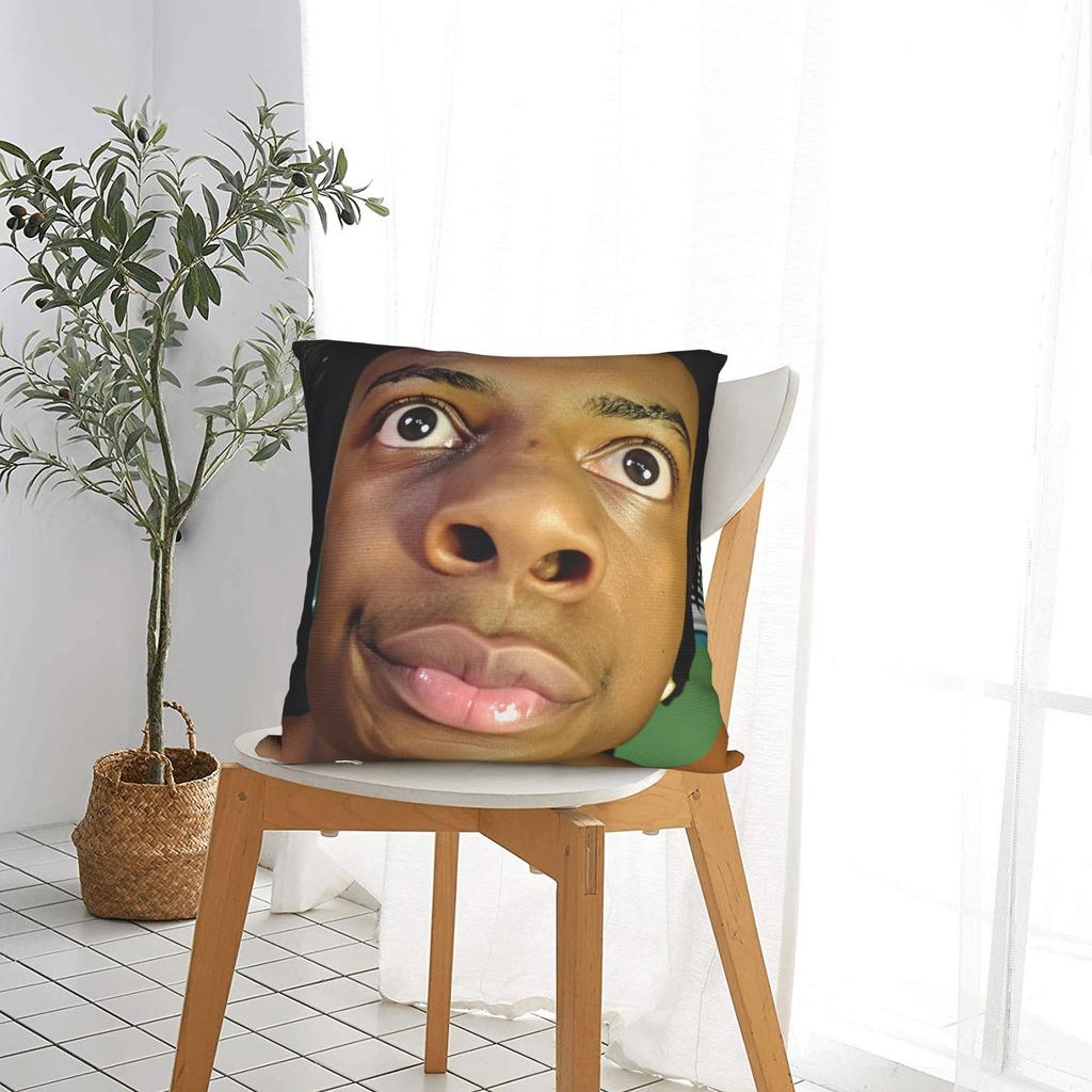 Ishowspeed Extra Meme Pillow Cover Soft Cushion Cover Cute Funny Pillow Case For Living Room Chair