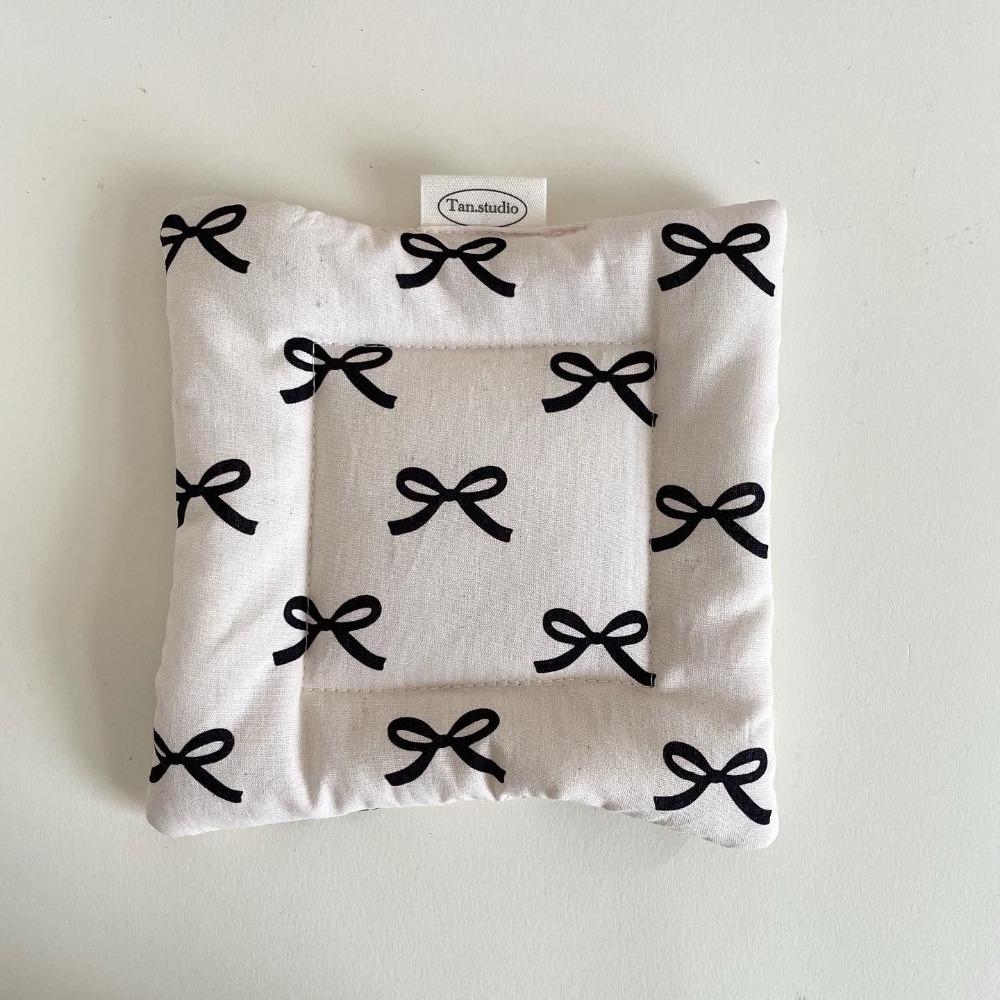 Cute Butterfly Knot Cup Mat Heat Resistant Non-slip Insulation Pad Hand Made Cotton Coaster