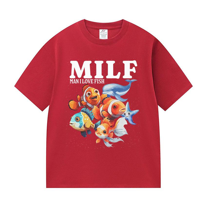 

Man I Love Fish Funny Sarcastic Fishing Fish Lovers Graphic Tshirts Mens Women Summer ONeck 100 Cotton Short Sleeve T Shirts 2XL