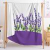 Blanket 2D Digital Printed Flannel Flower Leaf Blanket Blanket Minimum Order