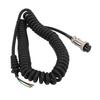 8Pin Speaker Mic Cable Radio Hand Microphone Coiled Cord Replacement Accessories for ICOM Radio