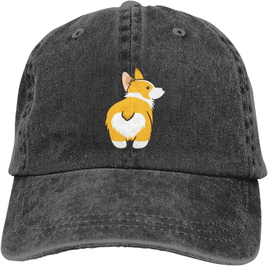 Wolf Head Graphic Print Washed Baseball Cap Cotton Adjustable Dad Hat for Unisex