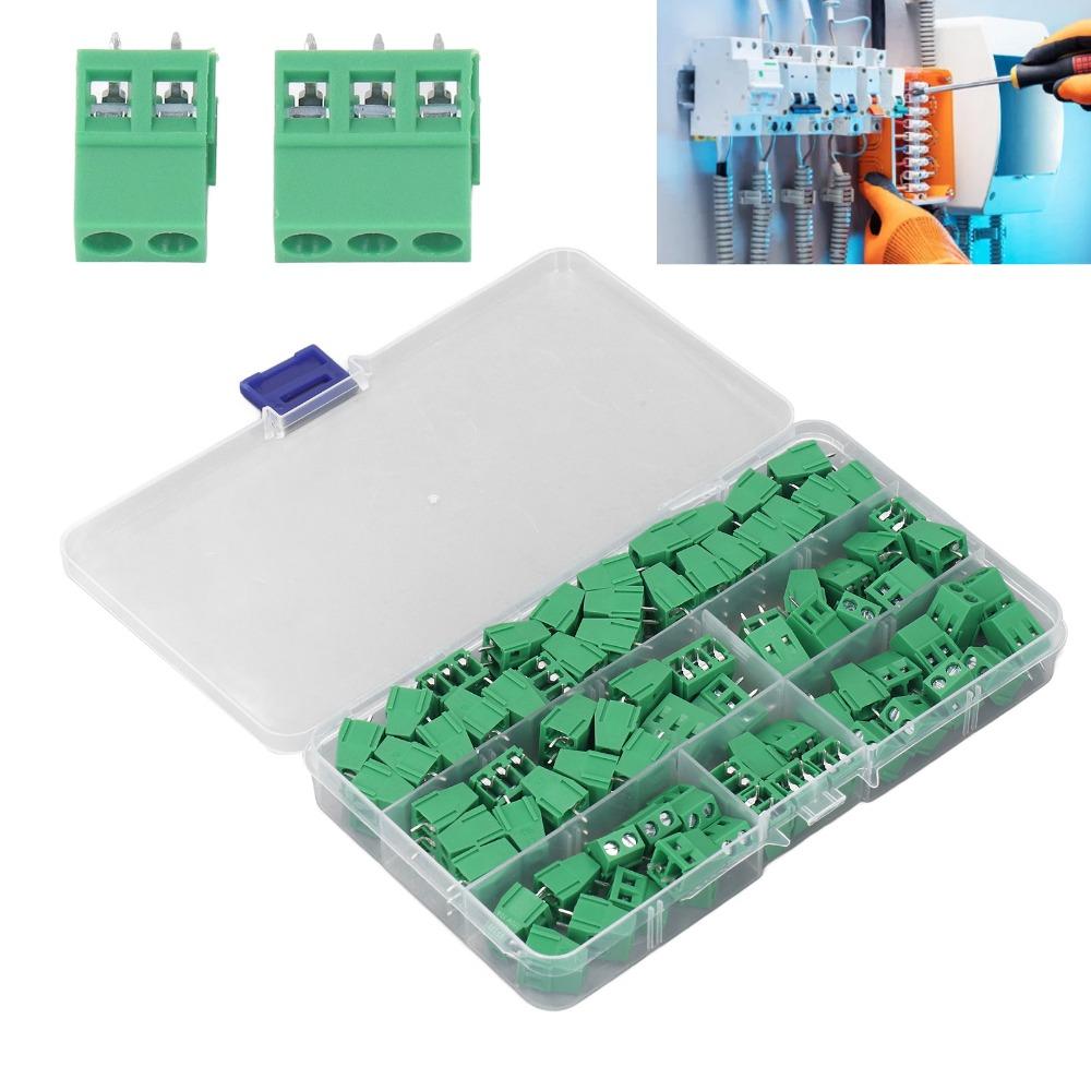 80 BUC KF128 2P 3P Bloc Terminal cu Șurub Pas 5mm Conector Terminal de Cablare Proiecte Electrice