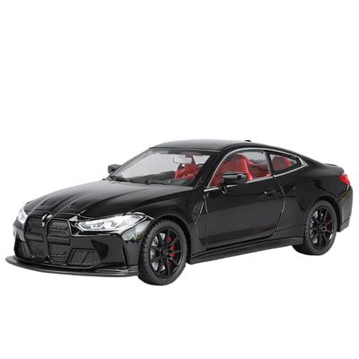 1/24 mēroga BMW M4 Sporta sakausējuma automašīnas modelis Simulācijas lietie rotaļu transportlīdzeklis Kolekcija Mājas dekorēšana Bērnu zēna dzimšanas dienas dāvana Rotaļu auto