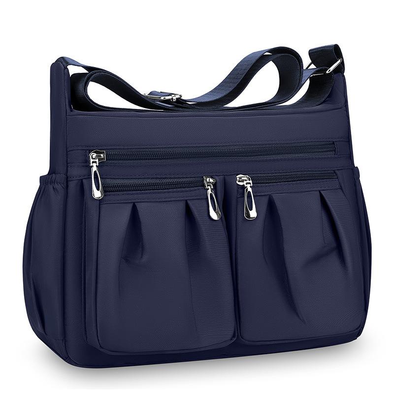 Oxford Cloth Crossbody Bag, Women's Simple Nylon Bag, Versatile Middle-aged Fashion Multi-layer Shoulder Bag