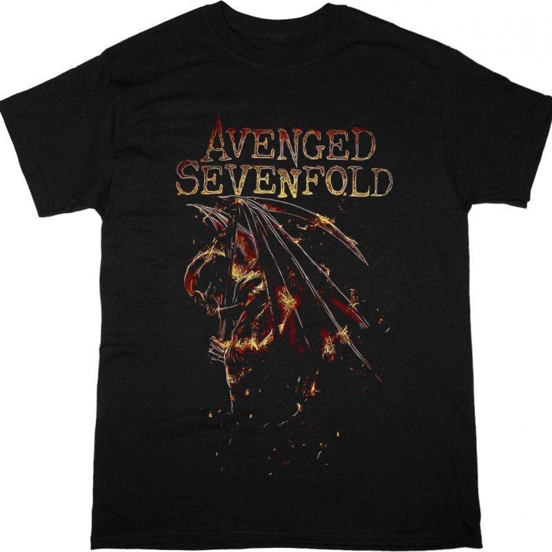Avenged Sevenfold Flame Reaper A7X Black T-Shirt S разноцветный