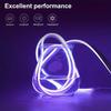5V RGB LED Neon Strip Waterproof With Bluetooth APP,Remote,Music Sync,Dimmable Flexible Neon Lights for TV Backlight Bedroom DIY