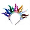1/2 Stück LED Leuchtendes Stirnband Verstellbar Leicht Holografische Folie Leuchtendes Haarband Herren Damen Feiertags-Tanzparty Haar-Accessoires