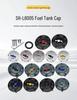 SH-L6005: Quick-release aluminum alloy fuel tank cap for motorcycle modifications.