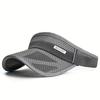 1Pc Mesh Visor Sun Hat For Running, Lightweight, Unisex, Outdoor Summer Sports Cap With Extended Brim, Breathable Sports Style
