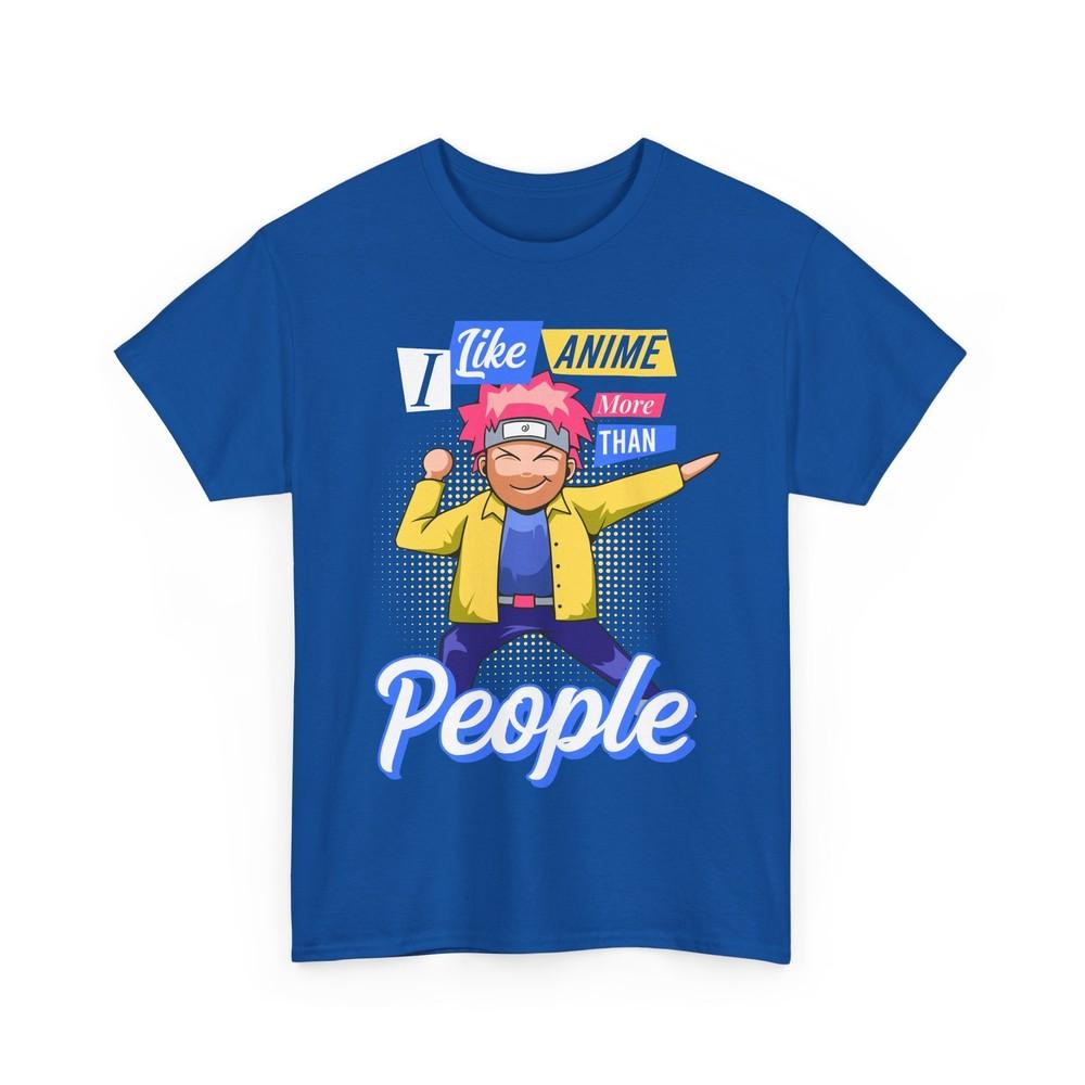 

I like Anime more than people Shirt | Japanese Anime Graphic Shirt | Otaku Gift L