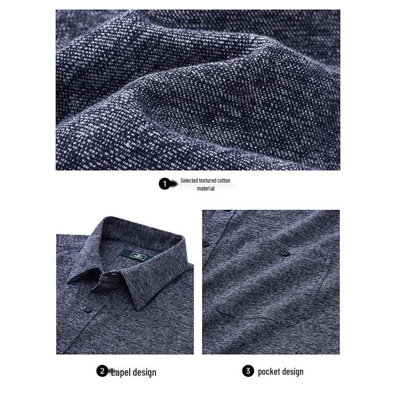 SEPTWOLVES Men's Casual Long Sleeve Cotton Shirt