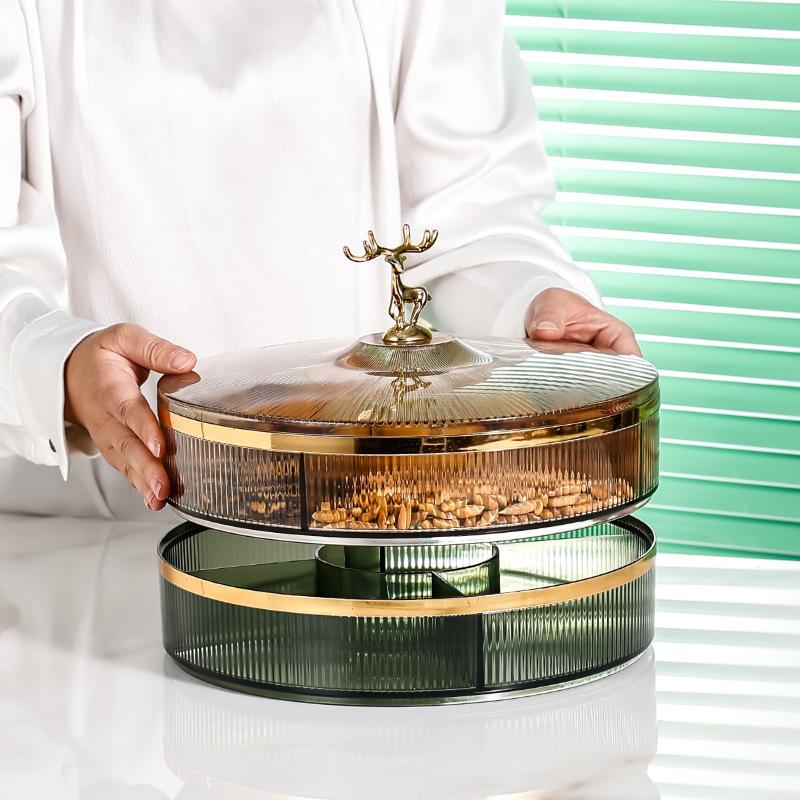 Fruit Plate Home Living Room Coffee Table Creative Modern New Light Luxury Fruit Snack Candy Plate Dried Fruit Storage Box