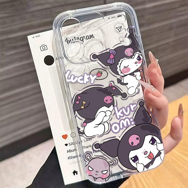 Lucky Kuromi Melody Kuromi Casing For Samsung Galalxy S26 Ultra S25 FE S24 S23 S22 S21 Plus Ultra FE 5G Cinnamoroll Clear Case